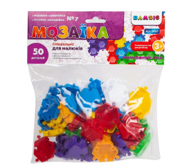 «Мозаїка-складайка мала  №7» діам 35 мм  арт. 069/7  50 деталей, Набір дитячий Бамсик