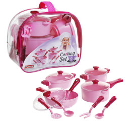 Набір посуду Cooking Set 9 pcs (рожевий) арт. 1726 Набір посуду Cooking Set 9 pcs (рожевий) арт. 1726