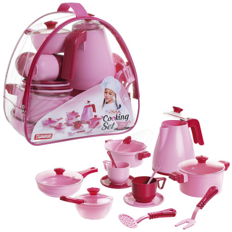 Набір посуду Cooking Set 23 рожевий арт. 1740  (1740)