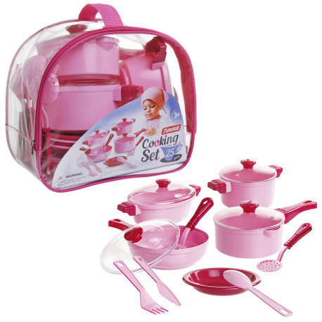 Набор посуды Cooking Set  25 pcs (розовая)		арт. 1757  (1757)
